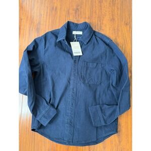 Everlane Shirt Mens Small Blue Uniform Long Sleeve Button Down Cotton Oxford